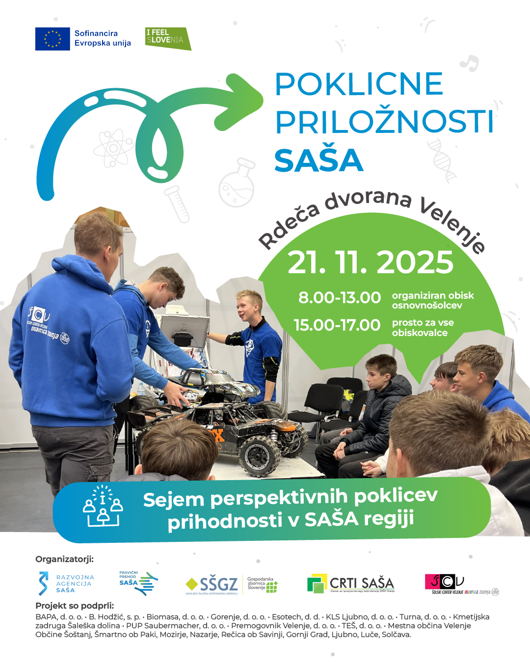 Plakat Poklicne priložnosti SAŠA - 21. 11. 2025